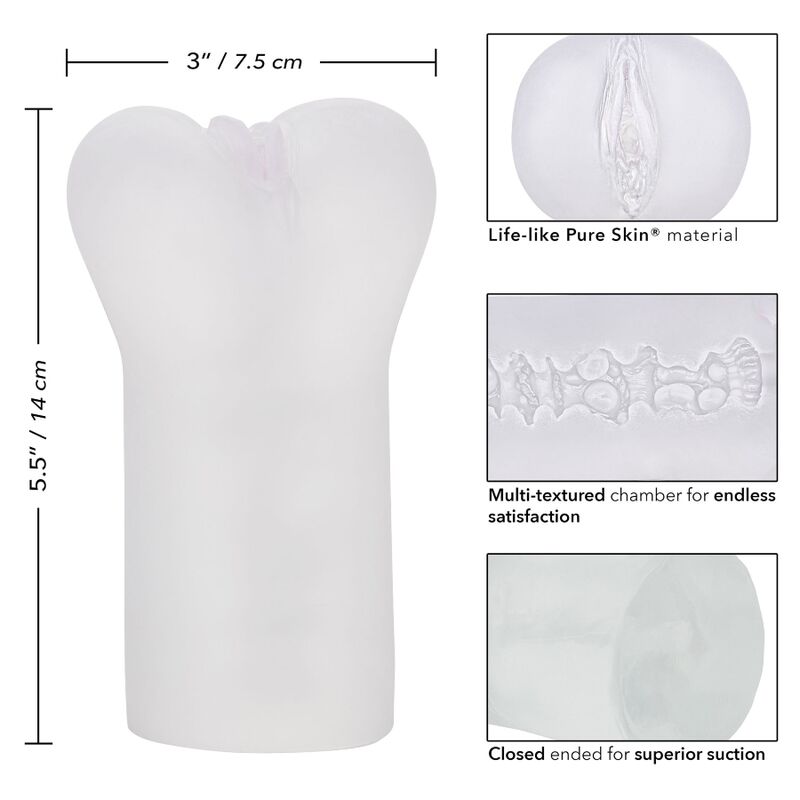 CALEXOTICS - BOUNDLESS VULVA STROKER TRANSPARENT - 6