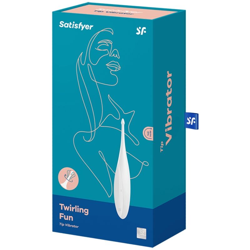 SATISFYER - TWIRLING FUN TIP VIBRATOR WHITE - 2