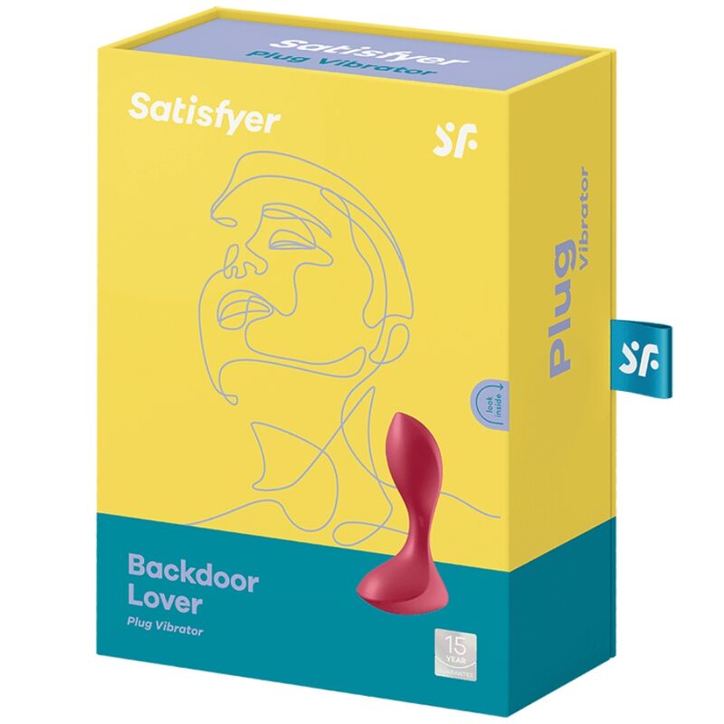 SATISFYER - BACKDOOR LOVER VIBRATING PLUG RED - 1