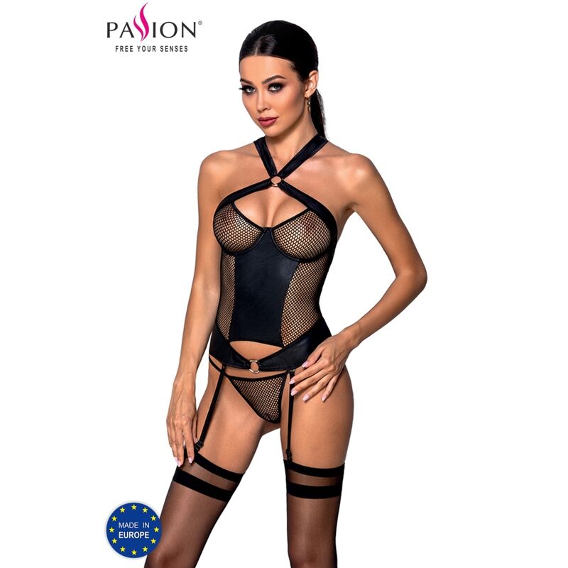 PASSION - AMANDA CORSET ECOLOGICAL LEATHER L/XL - S/M - 4