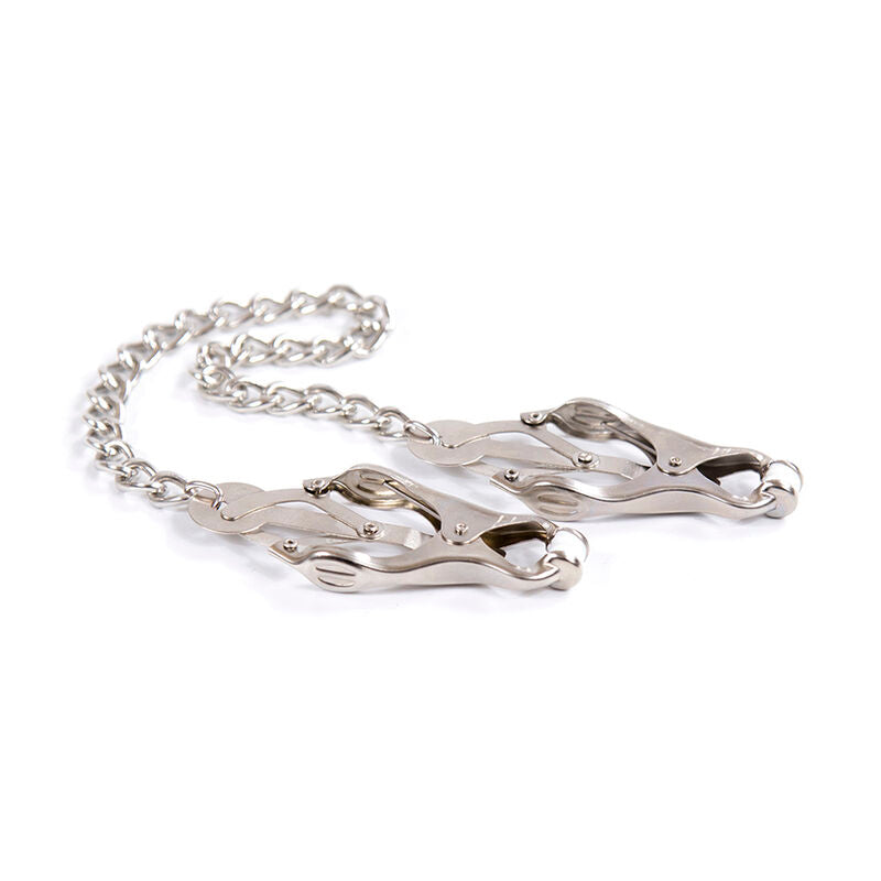 OHMAMA FETISH - METAL CLAMPS WITH CHAIN - 2