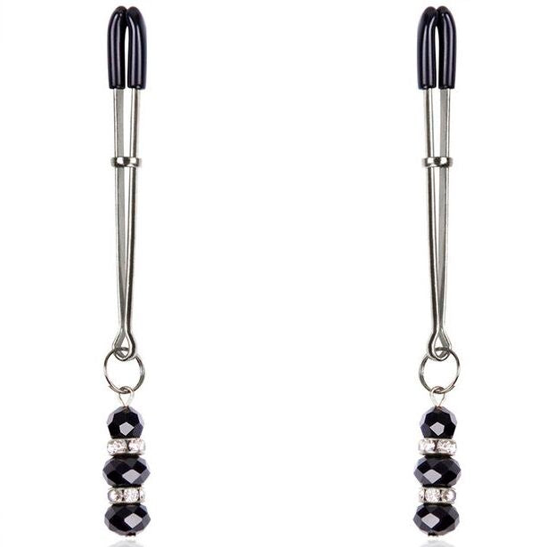OHMAMA FETISH - NIPPLE Clamps WITH CRYSTAL STONES - 1