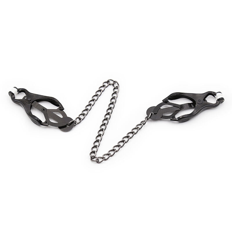 OHMAMA FETISH - JAPANESE NIPPLE Clamps WITH BLACK CHAIN - 4