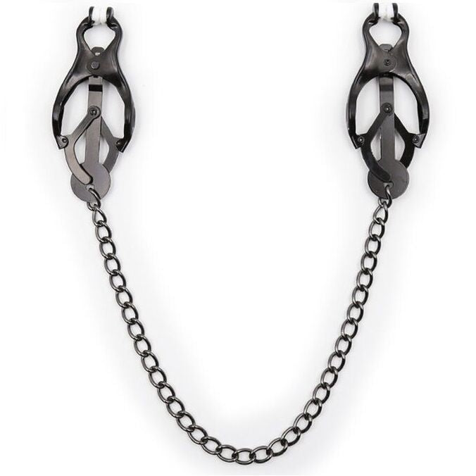 OHMAMA FETISH - JAPANESE NIPPLE Clamps WITH BLACK CHAIN - 6