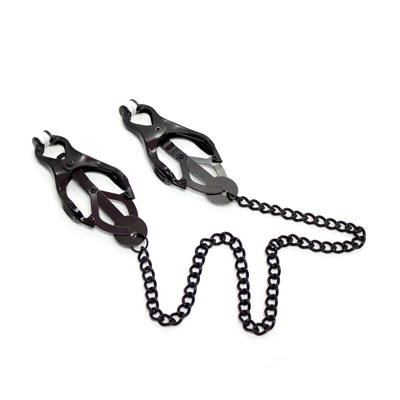 OHMAMA FETISH - JAPANESE NIPPLE Clamps WITH BLACK CHAIN - 8