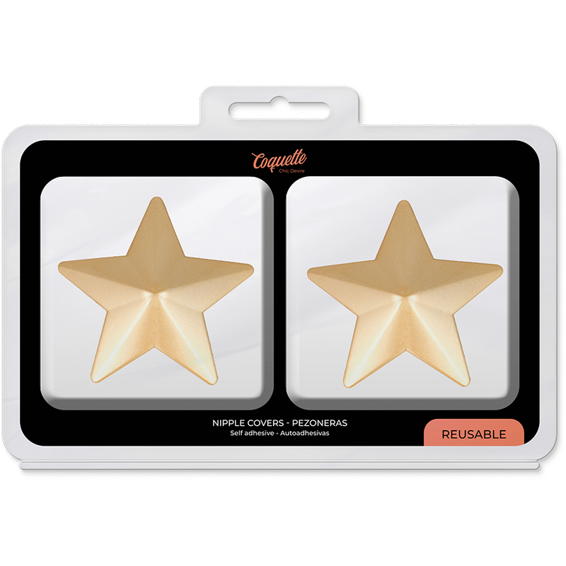 COQUETTE CHIC DESIRE - NIPPLE COVERS GOLDEN STARS - 1
