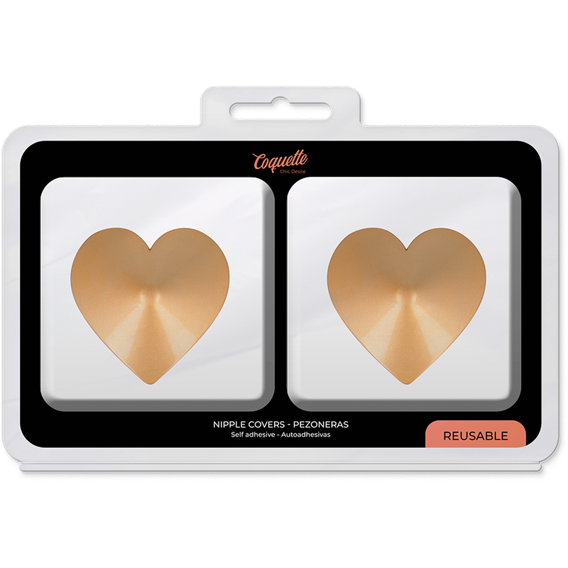 COQUETTE CHIC DESIRE - NIPPLE COVERS GOLDEN HEARTS - 4
