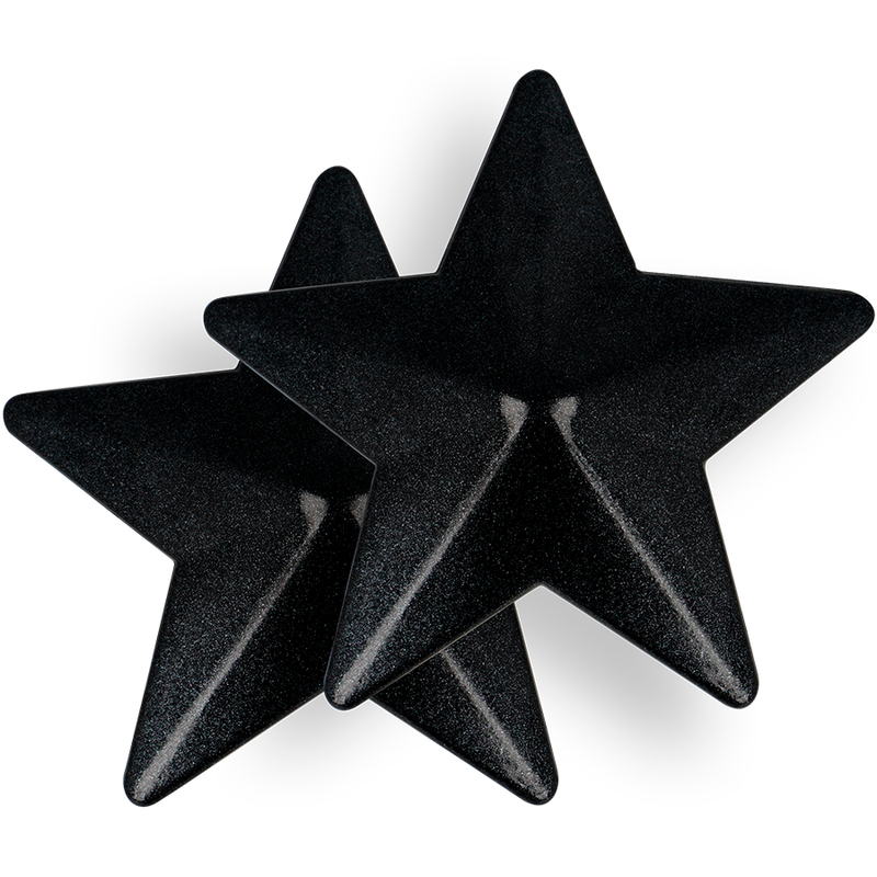 COQUETTE CHIC DESIRE - NIPPLE COVERS BLACK STARS - 3