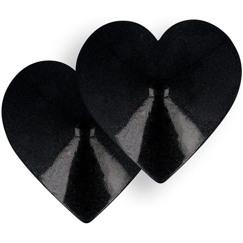 COQUETTE CHIC DESIRE - NIPPLE COVERS BLACK HEARTS - 3