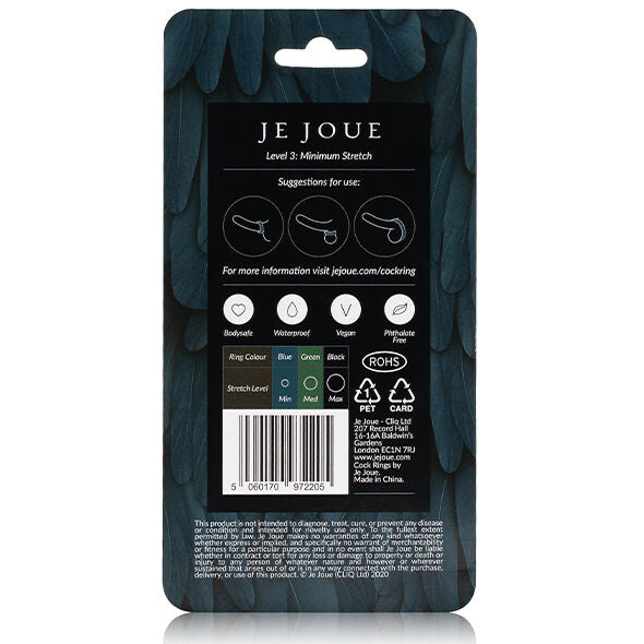 JE JOUE - BLUE SILICONE RING - MINIMUM STRANGULATION - 5