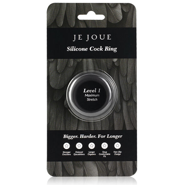 JE JOUE - MAXIMUM ELASTICITY SILICONE COCK RING - BLACK