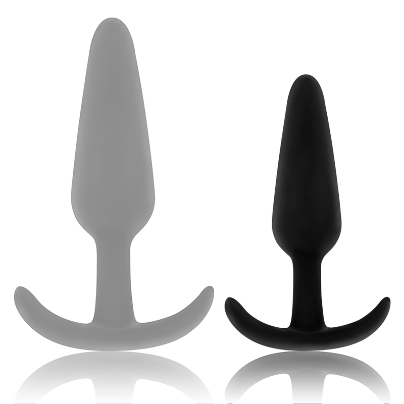 OHMAMA - SILICONE BUTT PLUG WITH HANDLE SMALL