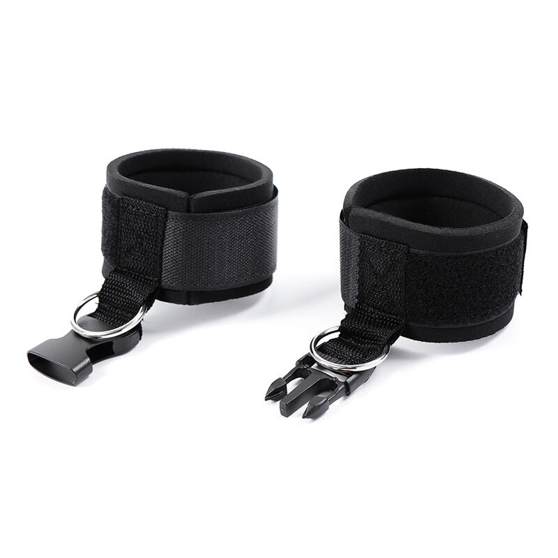 OHMAMA FETISH - ATTACHES DE POIGNET EN NÉOPRÈNE À FERMETURE AUTO-AGRIPPANTE