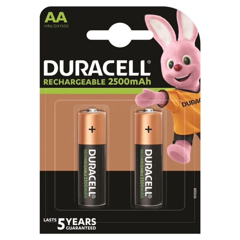 DURACELL - RECHARGEABLE BATTERY HR6 AA 2500mAh 2 UNIT - 1