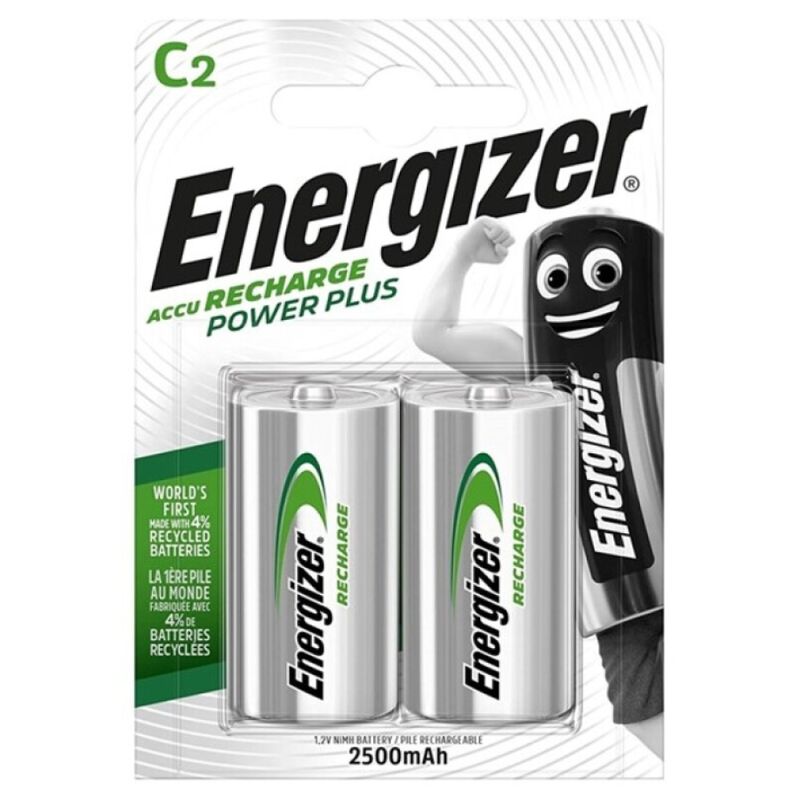 ENERGIZER - POWER PLUS RECHARGEABLE BATTERY HR14 C 2500mAh 2 UNIT - 1