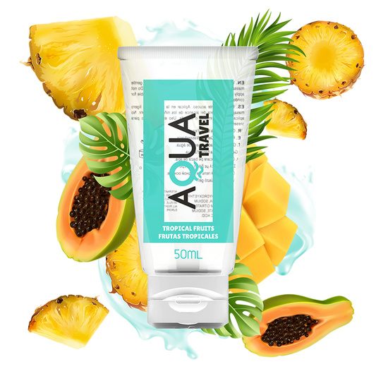 AQUA TRAVEL - FLAVOUR WATERBASED LUBRICANT TROPICAL FRUITS - 50 ML - 1
