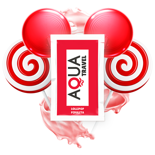AQUA TRAVEL - LOLLIPOP FLAVOUR WATERBASED LUBRICANT 6 ML - 1