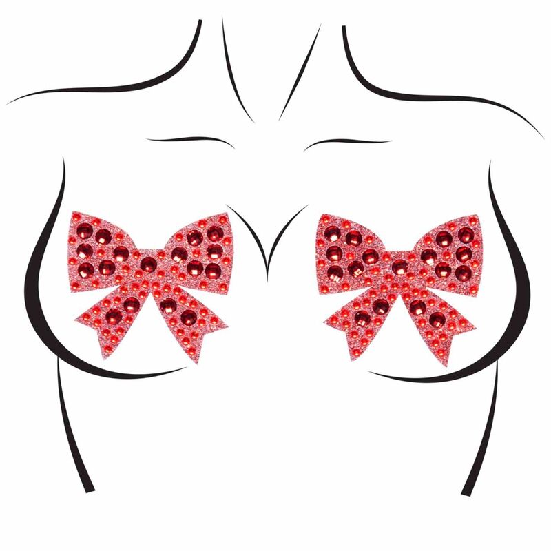 LEG AVENUE - BOWS NIPPLE COVERS ONE SIZE - 1