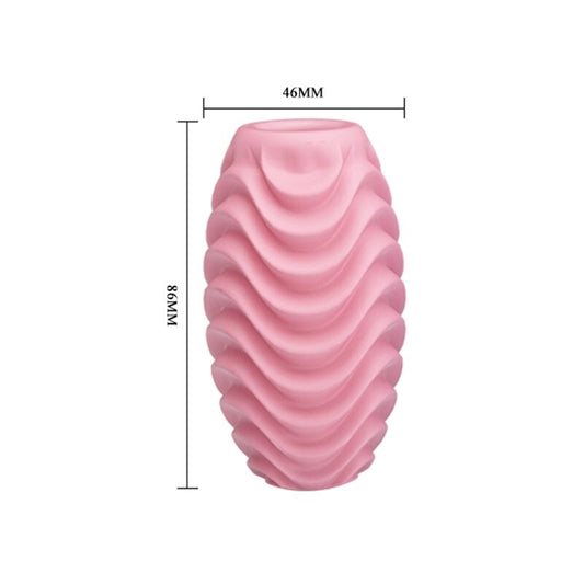PRETTY LOVE - PINK DOUBLE SIDED MASTURBATOR EGG - 1
