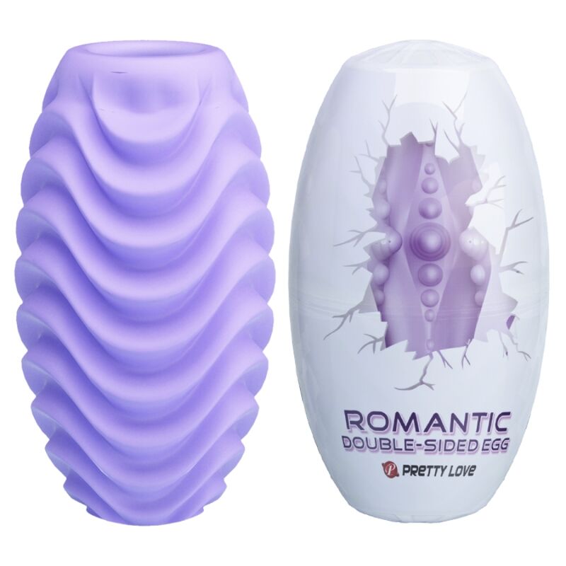 PRETTY LOVE - DOUBLE SIDED LILAC MASTURBATOR EGG - 1