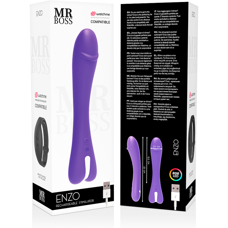 MR BOSS - ENZO VIBRATOR WATCHME WIRELESS TECHONOLOGY COMPATIBLE - 4