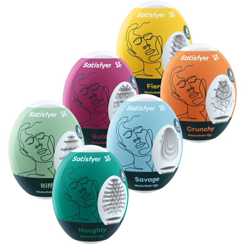 SATISFYER - MASTURBATOR EGGS 6 UNITS SET - 2