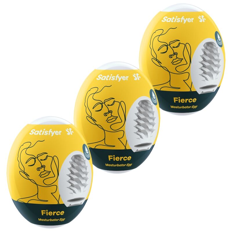 SATISFYER - 3 MASTURBATOR EGGS FIERCE - 2