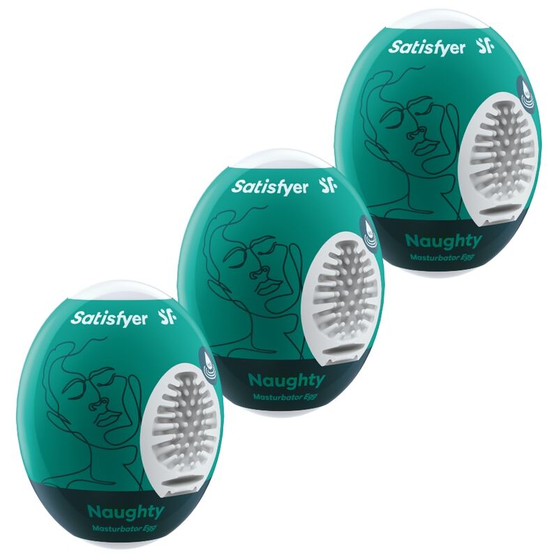 SATISFYER - 3 MASTURBATOR EGGS NAUGHTY - 2