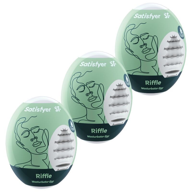 SATISFYER - 3 MASTURBATOR EGGS RIFFLE - 2