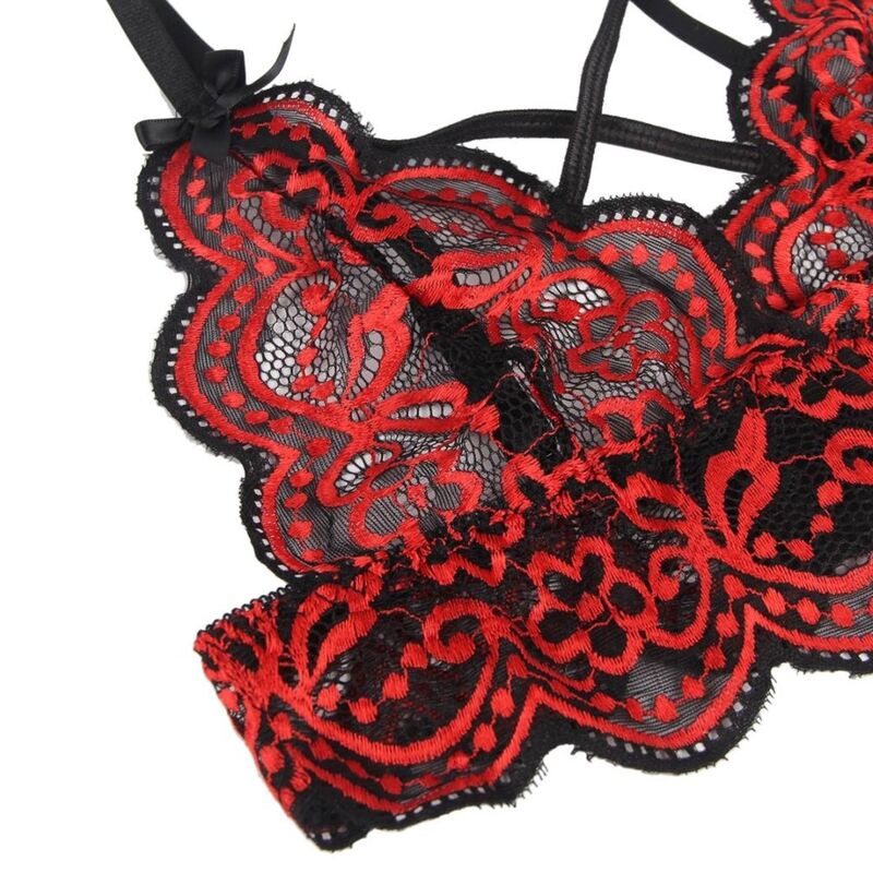 SUBBLIME - ENSEMBLE DEUX PIÈCES HAUT EN DENTELLE ET CULOTTE S/M