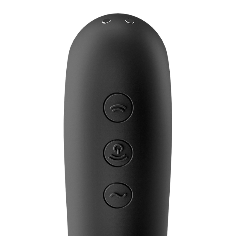 SATISFYER - DUAL KISS AIR PULSE VIBRATOR BLACK - 3