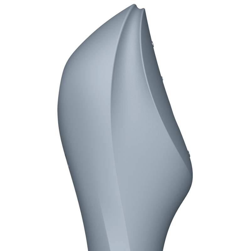 SATISFYER - CURVY TRINITY 3 AIR PULSE VIBRATOR GREY - 3
