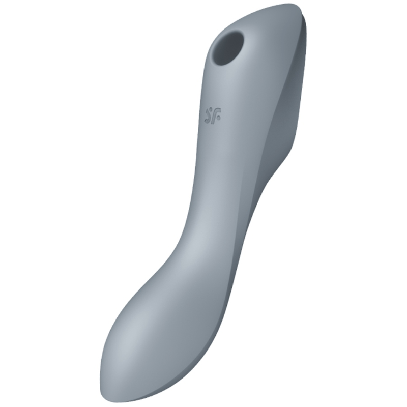 SATISFYER - CURVY TRINITY 3 AIR PULSE VIBRATOR GREY - 2