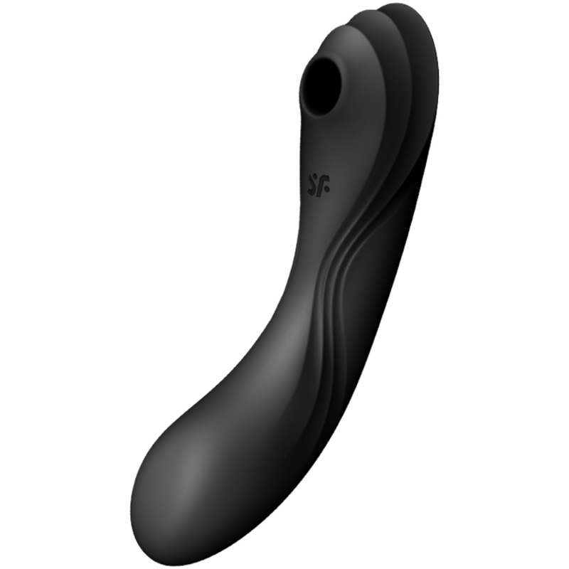 SATISFYER - CURVY TRINITY 4 AIR PULSE VIBRATOR BLACK - 1