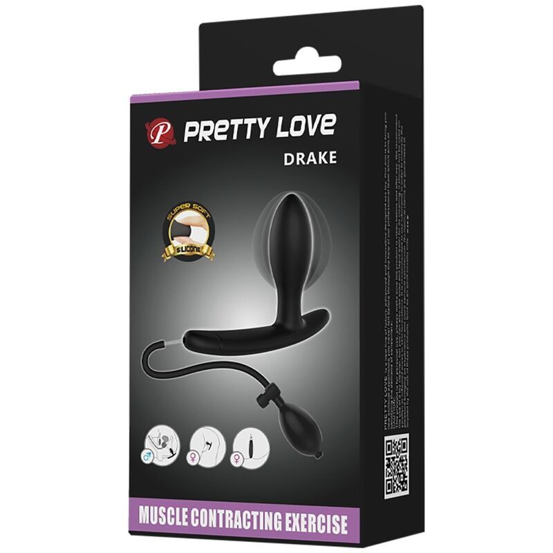 PRETTY LOVE - DRAKE INFLATABLE ANAL PLUG - 3
