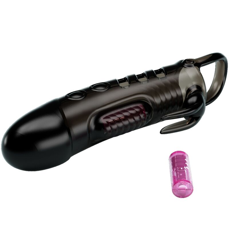 PRETTY LOVE - SLOANE RABBIT PENIS SHEATH BLACK - 2
