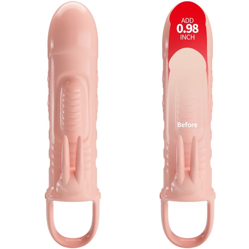 PRETTY LOVE - SLOANE NATURAL RABBIT PENIS SHEATH - 3