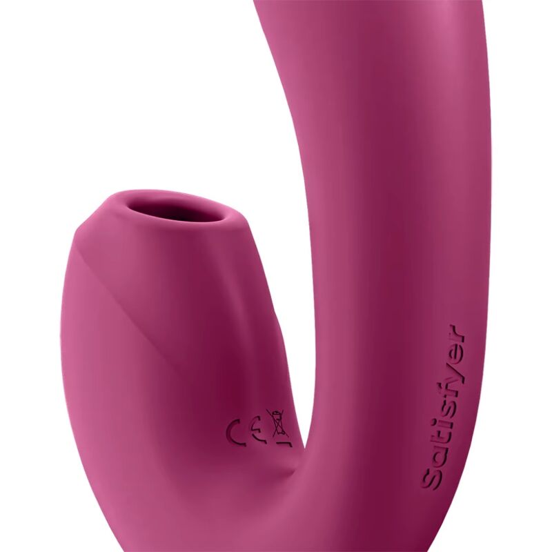 SATISFYER - SUNRAY STIMULATOR AND VIBRATOR APP RED - 3