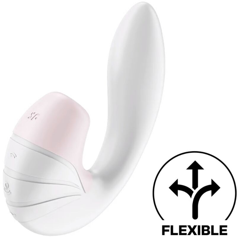 SATISFYER - SUPERNOVA AIR PULSE STIMULATOR & VIBRATION PINK - WHITE - 3