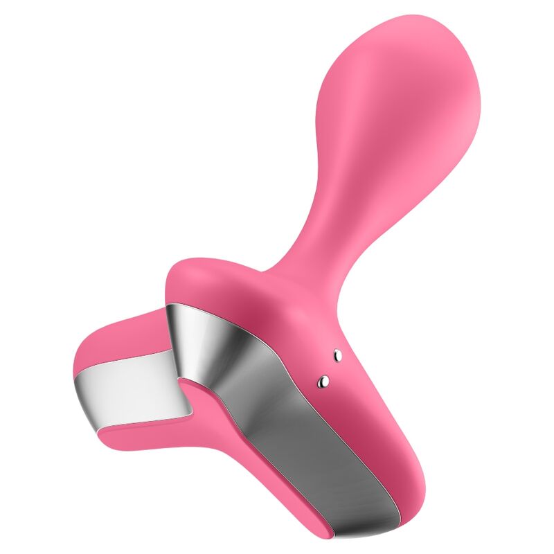 SATISFYER - GAME CHANGER PLUG VIBRATOR BLACK - PINK - 5