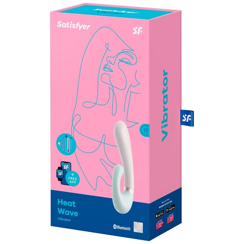 SATISFYER - HEAT WAVE VIBRATOR APP WHITE - WHITE - 8