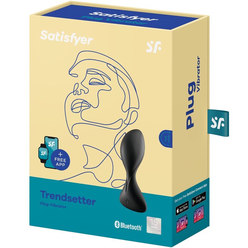 SATISFYER - TRENDSETTER VIBRATING PLUG APP GREEN - 2