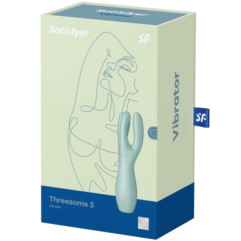 SATISFYER - THREESOME 3 VIBRATOR MINT - PINK - 6