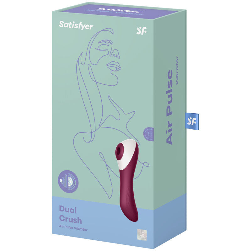 SATISFYER - DUAL CRUSH AIR PULSE VIBRATOR - 1