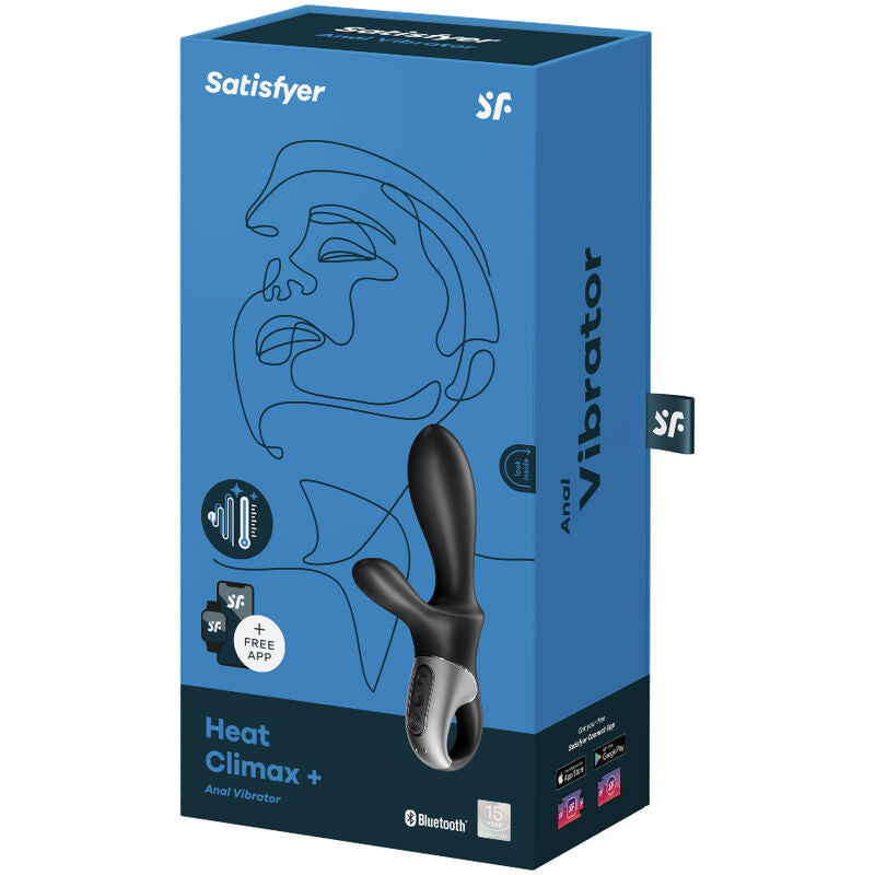 SATISFYER - HEAT CLIMAX+ ANAL VIBRATOR APP BLACK - 2