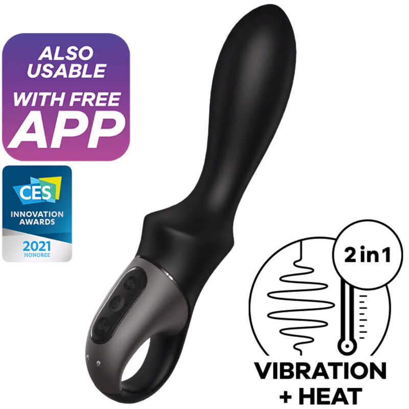 SATISFYER - HEAT CLIMAX ANAL VIBRATOR APP BLACK - 4