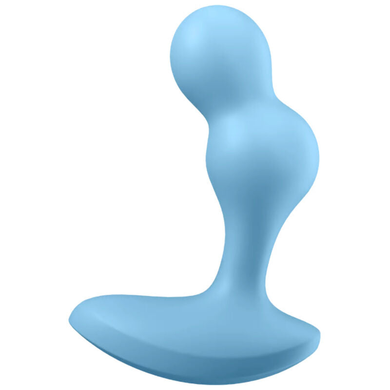 SATISFYER - DEEP DIVER VIBRATING PLUG APP BLUE - GREY - 7