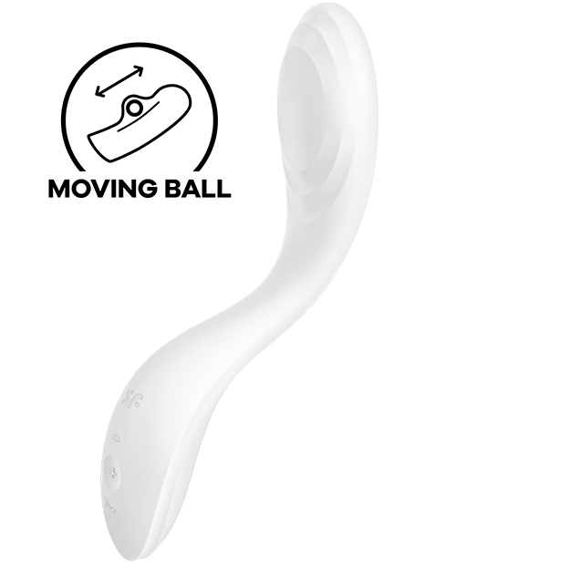 SATISFYER - RRROLLING PLEASURE GSPOT VIBRATOR WHITE - WHITE - 10