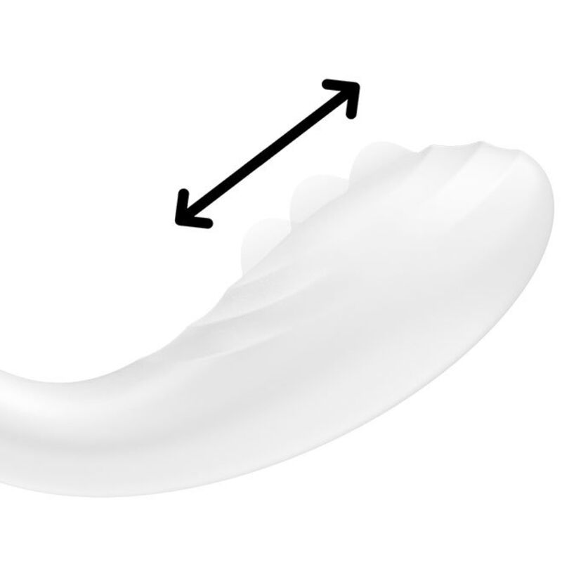SATISFYER - RRROLLING PLEASURE GSPOT VIBRATOR WHITE - GREEN - 9