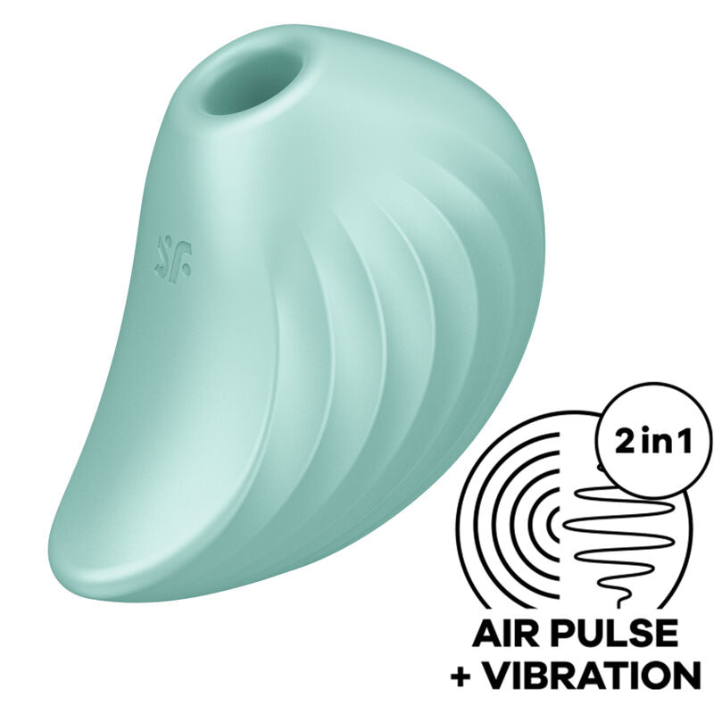 SATISFYER - PEARL DIVER AIR PULSE STIMULATOR & VIBRATOR VIOLET - GREEN - 4